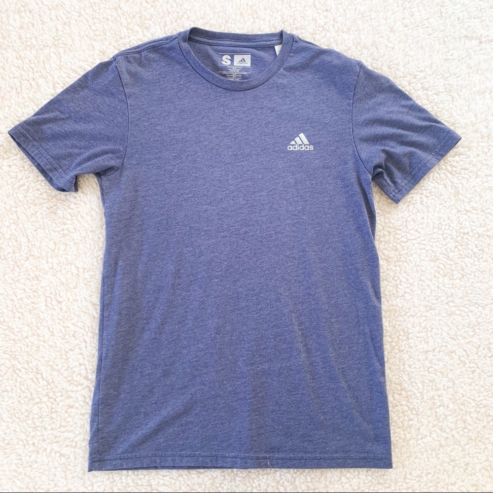 Blue Adidas Short Sleeve Shirt Size S
